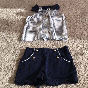Girls size 3 Janie and Jack matching set